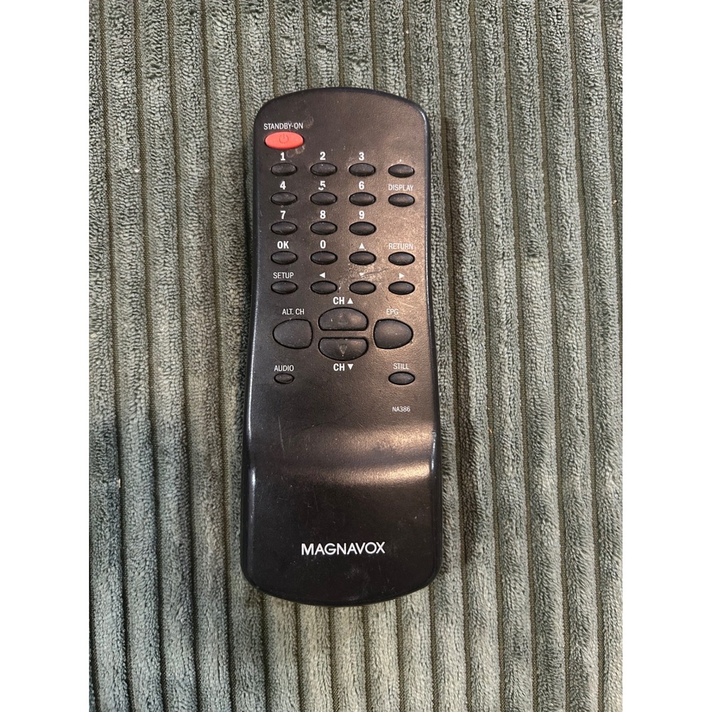 Magnavox TV Remote Control NA386 Universal Remote Replacement‎ Black